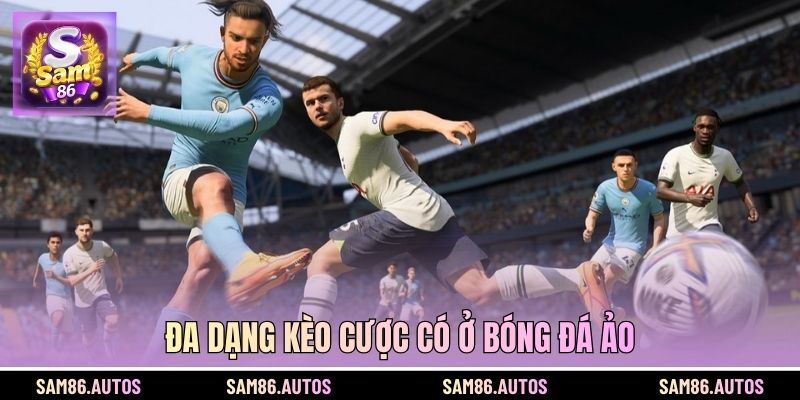 Đa dạng kèo cược có ở bóng đá ảo